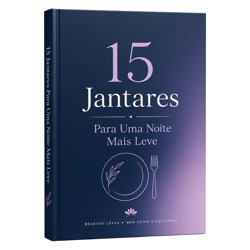 Mockup do bônus 15 Jantares Para Uma Noite Mais Leve